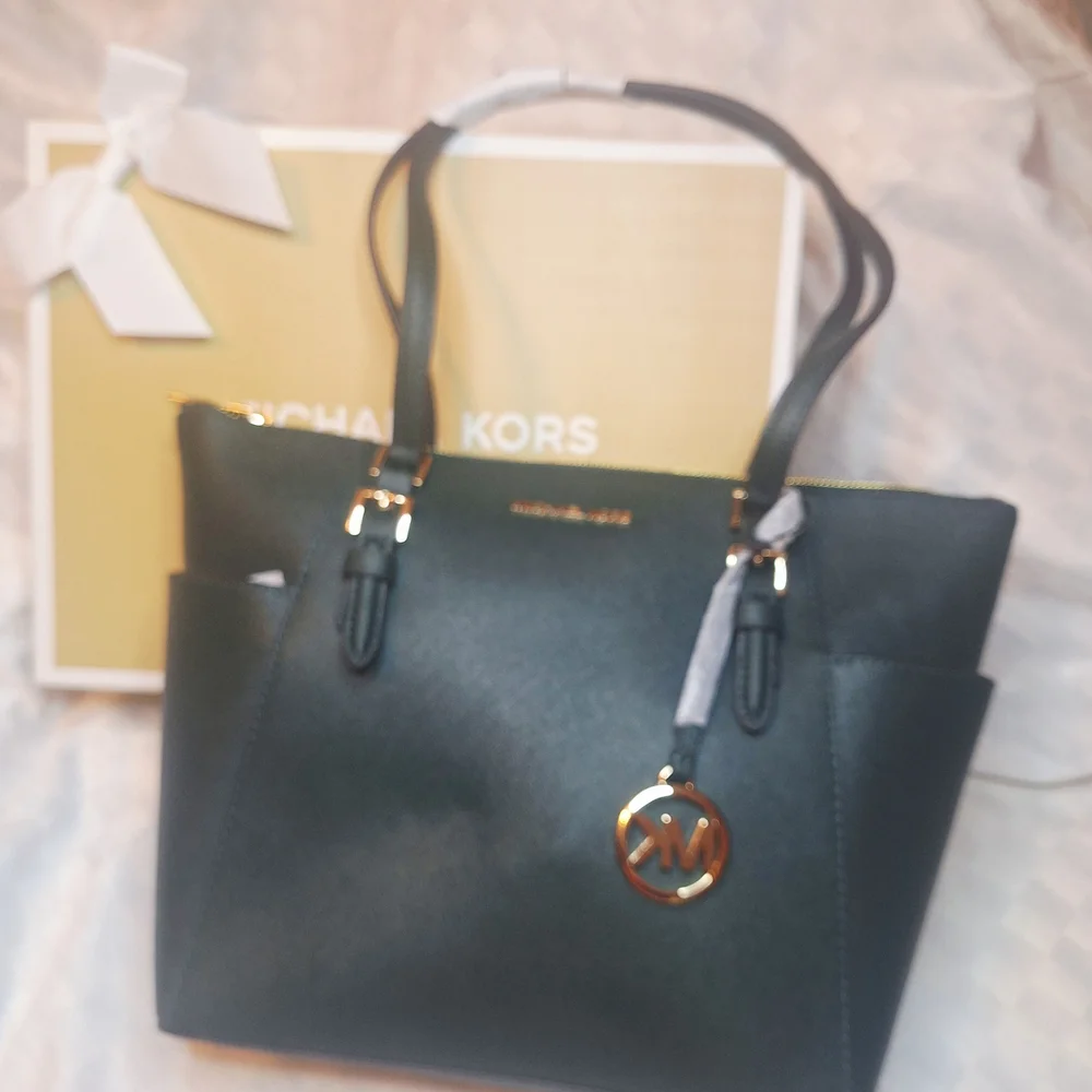 Michael Kors Dark Green Tote Bag - Picture 4 of 4